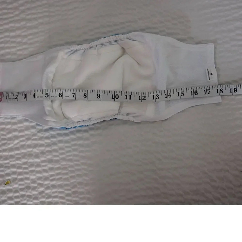 Wegreeco Pack of 4 Reusable Male Dog Belly Band Size M NWOT